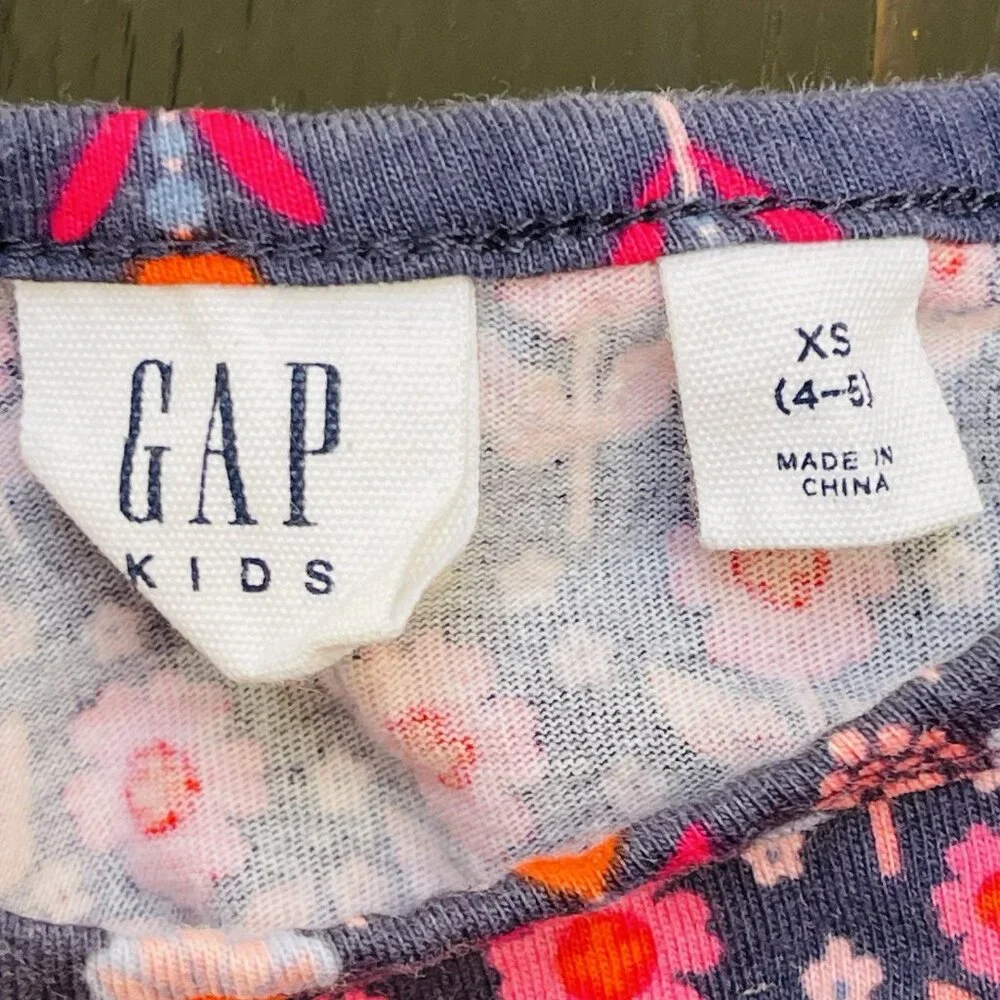 Gap Floral Dress‎ Cotton Girls Dress XS 4 5 Cottagecore Vacation Party Vacation